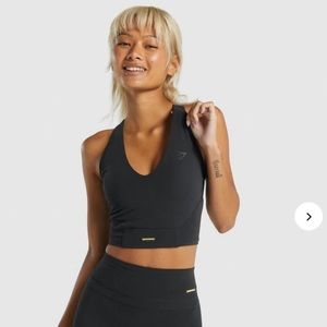 Whitney crop tank in black